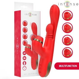 Intense Katy Red Multi-Function Intimate Massager 4 Interchangeable Heads Intense Katy Red Multi-Function Intimate Massager 4 Interchangeable Heads