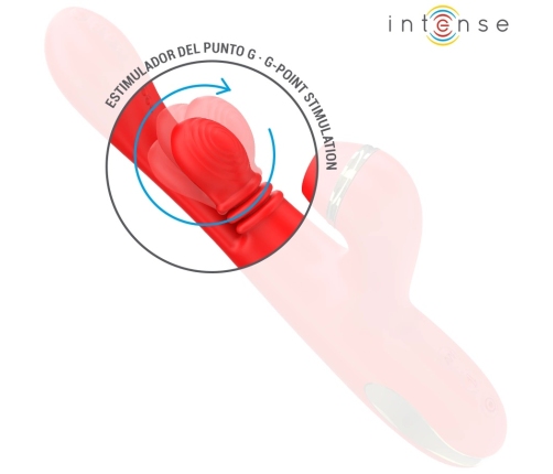Intense Katy Red Multi-Function Intimate Massager 4 Interchangeable Heads