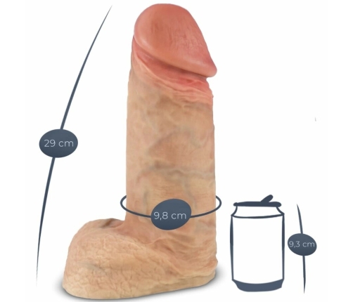 SilexD Model 1 Xtreme Silicone Intimate System 28 cm, Suction Base