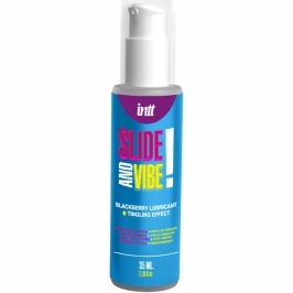 INTT Kissable Water-Based Vibrating Lubricant Blackberry 35ml