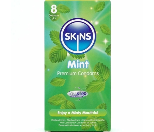 Skins Mint Premium Ultra-Thin Latex Protection Pack 8 pcs
