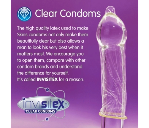 Skins Extra Large Premium Condoms 16-Pack, 57mm, Vanilla Scent, Ultra Thin