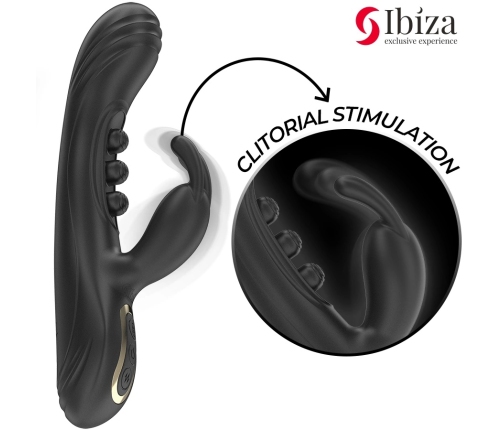 IBIZA Vibrating Rabbit Dual Motor Pulsating System Purple 225mm