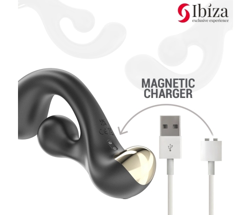 IBIZA Vibrating & Rotating Intimate Machine, Ergonomic, USB, Waterproof, 18cm