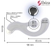 IBIZA Vibrating & Rotating Intimate Machine, Ergonomic, USB, Waterproof, 18cm