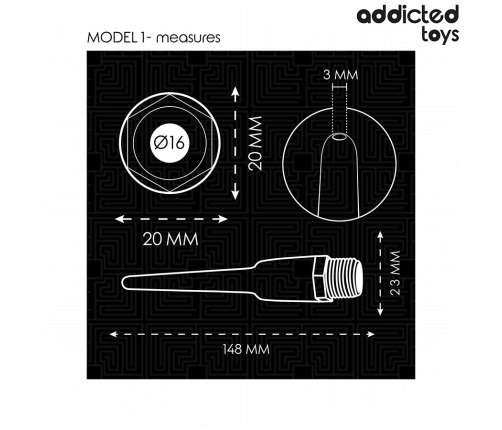 Addicted Toys Model 1 Intimate Hygiene Device with Universal Adapter 148mm