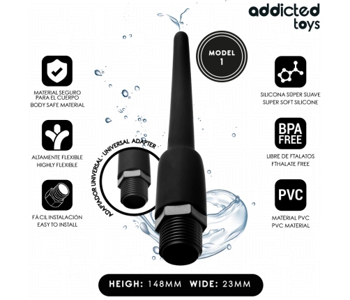 Addicted Toys Model 1 Intimate Hygiene Device with Universal Adapter 148mm