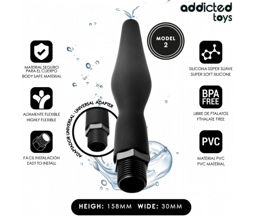 Addicted Toys Model 2 Intimate Hygiene Cleaner with Universal Adapter 158mm