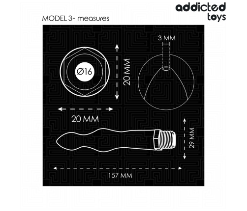 Addicted Toys Model 3 Intimate Hygiene Cleaner with Universal Adapter 157mm