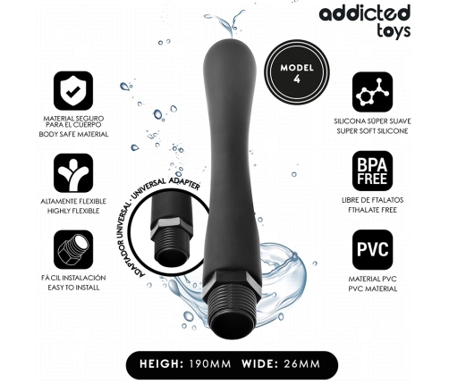 Addicted Toys Model 4 Intimate Hygiene System with Universal Adapter 190mm