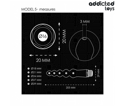 Addicted Toys Model 5 Intimate Hygiene Cleaner with Universal Adapter 205mm