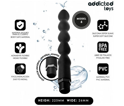 Addicted Toys Model 6 Intimate Hygiene System with Universal Adapter 225mm