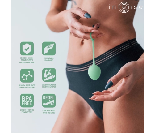 INTENSE Charli Kegel Ball Kit Light Jade Green - 3-Piece Pelvic Floor Trainer
