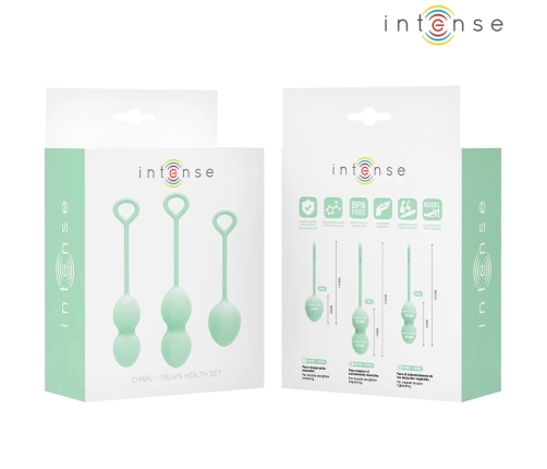INTENSE Charli Kegel Ball Kit Light Jade Green - 3-Piece Pelvic Floor Trainer