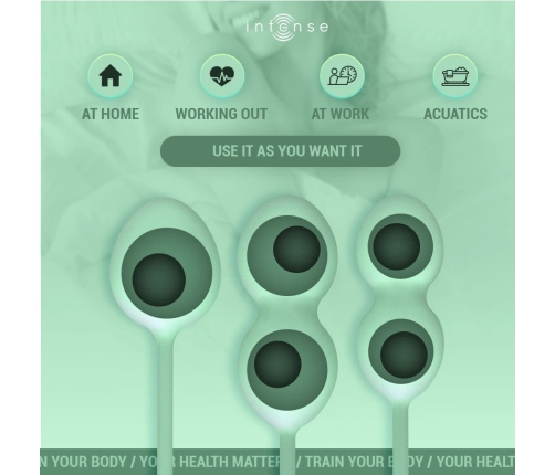 INTENSE Charli Kegel Ball Kit Light Jade Green - 3-Piece Pelvic Floor Trainer