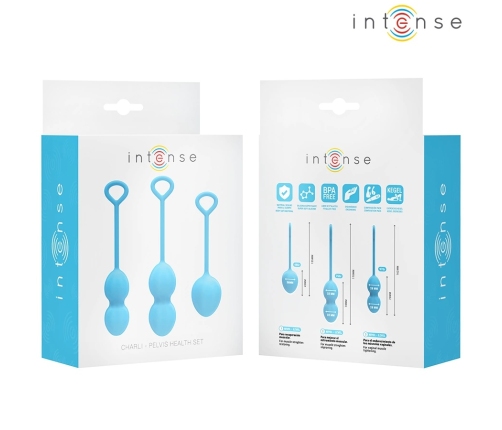 Intense Charli Kegel Ball Kit Ocean Blue - 3-Piece Pelvic Training Set