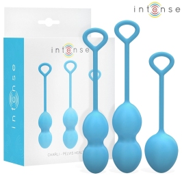 Intense Charli Kegel Ball Kit Ocean Blue - 3-Piece Pelvic Training Set Intense Charli Kegel Ball Kit Ocean Blue - 3-Piece Pelvic Training Set