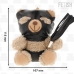 Fetish Submissive Luno Collectible Teddy Bear with Black Mask & Whip