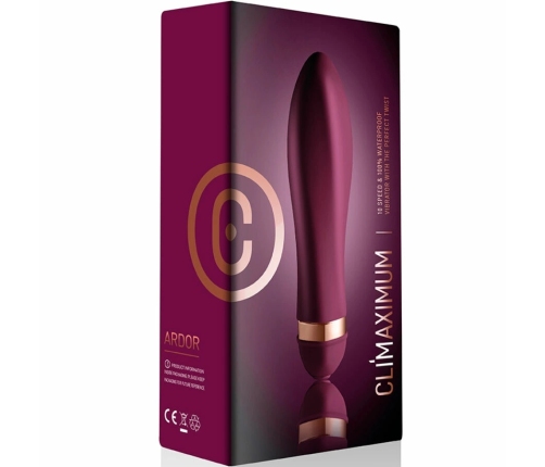 CLIMAXIMUM Ardor Twisted Vibrator 10-Function Waterproof Purple