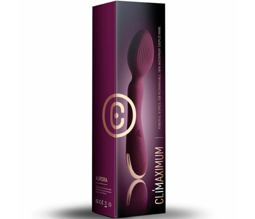 CLIMAXIMUM Aurora Wand Massager - Ergonomic, 10 Modes, Waterproof