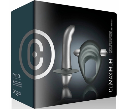 Climaximum Entice Kit Intimate Set - Vibrating Ring & Prostate Massager