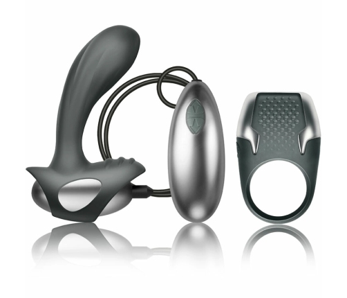 CLIMAXIMUM Excite Kit Silicone Intimate Ring & Wired Stimulation System