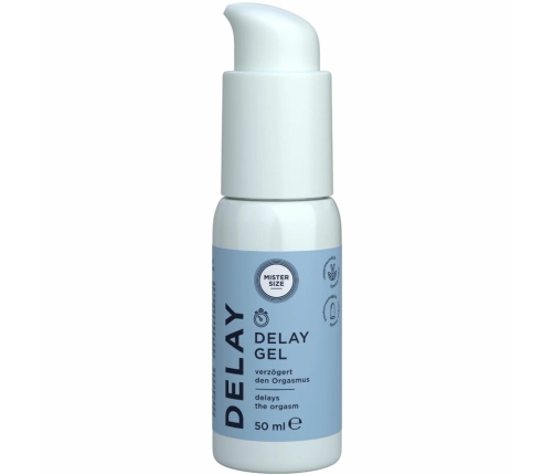 Mister Size Delay Gel 50 ml - Extended Comfort Water-Based Formula