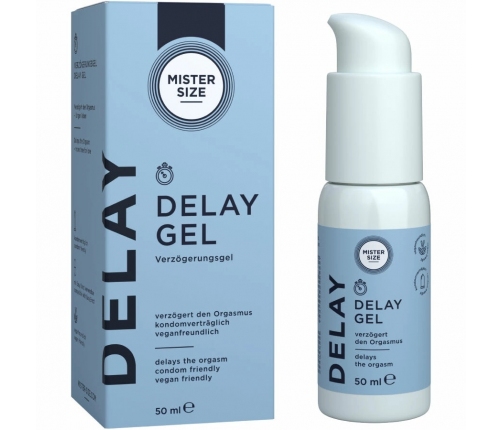 Mister Size Delay Gel 50 ml - Extended Comfort Water-Based Formula