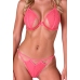 PASSION RESILQUE Lingerie Set Tomato Red S/M - Lace Bra & Thong