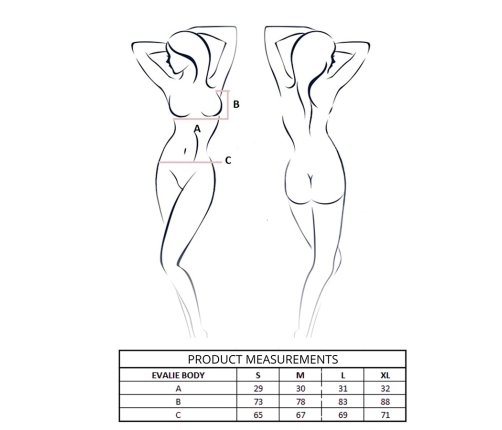 PASSION - EVALIE BODY BLANCO L/XL