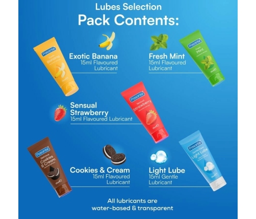 PASANTE - PACK LUBRICANTES SABORES VARIADOS 5 UDS X 15 ML