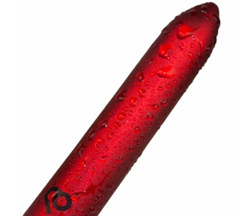 Rocks-Off Rechargeable Vibrating Bullet Poppy Red - Compact Waterproof Model