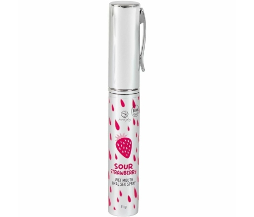 Secret Play Sour Strawberry Oral Refreshing Spray 11g Vegan Formula