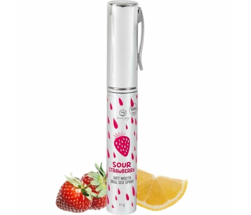 Secret Play Sour Strawberry Oral Refreshing Spray 11g Vegan Formula