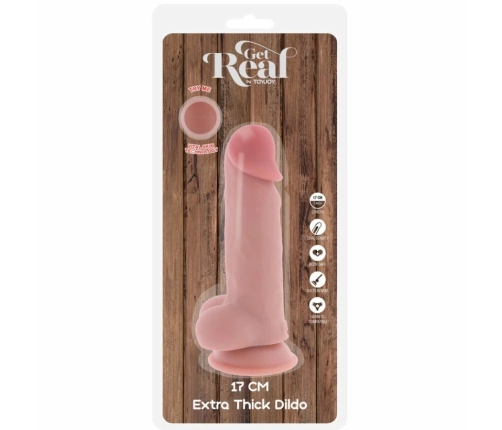 ToyJoy Get Real Deluxe Extra Thick 17 cm Anatomical Model with Suction Base