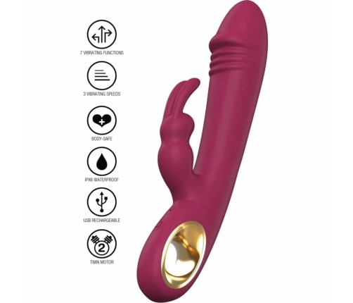 TOYJOY Taygeta Dual-Action Silicone Intimate Device, Rechargeable, Purple