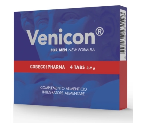 Cobeco Venicon for Men 4 Tablets - Herbal Vitality and Energy Support