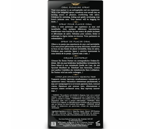 Shunga Waves Pleasure Spray Seductive Strawberry 20ml Refreshing Formula