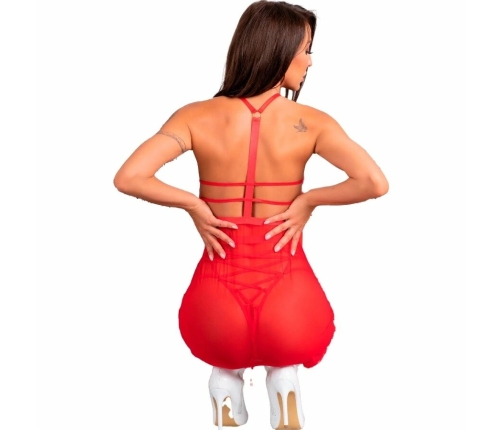 LIVCO CORSETTI FASHION - SANTAS CANDY LC 90722 CAMISA + TANGA NAVIDEÑO S/M