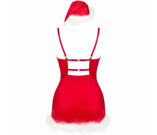 Livco Corsetti Agathe LC 90607 Festive Chemise Set with Hat L/XL