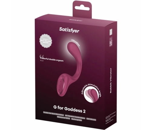 SATISFYER - G FOR GODDESS 2 VIBRADOR RABBIT BURDEOS