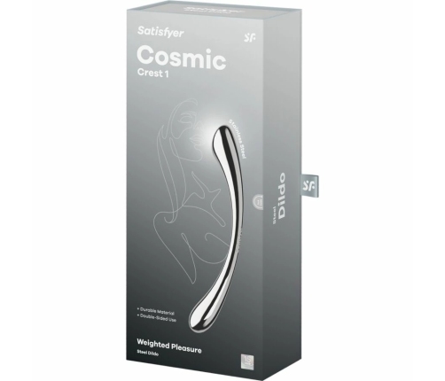 Satisfyer Cosmic Crest 1 Stainless Steel Dual-Ended Intimate Massager 21cm