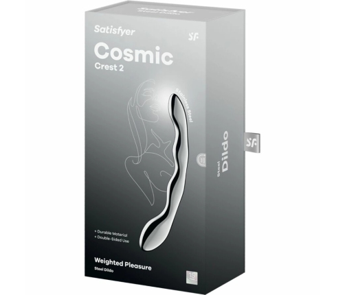 Satisfyer Cosmic Crest 2 Steel Double-Ended Intimate Massage Wand 20.5cm