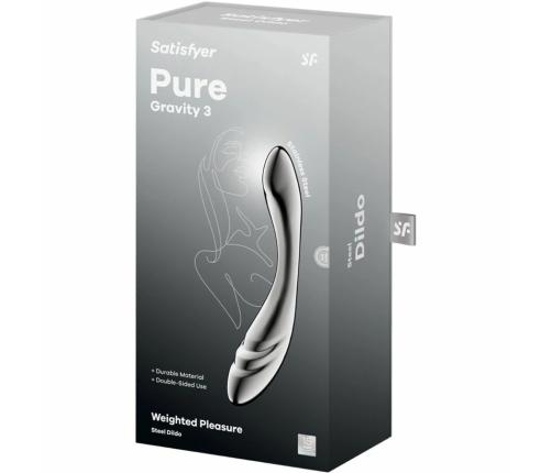 Satisfyer Pure Gravity 3 Stainless Steel Dual-Sided Intimate Tool