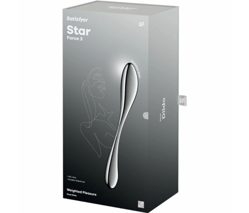 Satisfyer Star Force 3 Stainless Steel Dual-Ended Intimate Model 24cm