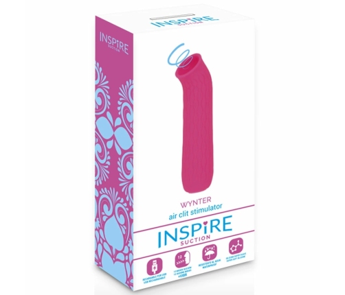 INSPIRE Winter Pink Intimate Suction Device, 12 Modes, USB Rechargeable