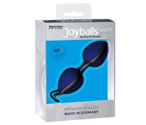 JoyDivision Joyballs Secret Black & Blue Pelvic Floor Training Balls 10cm