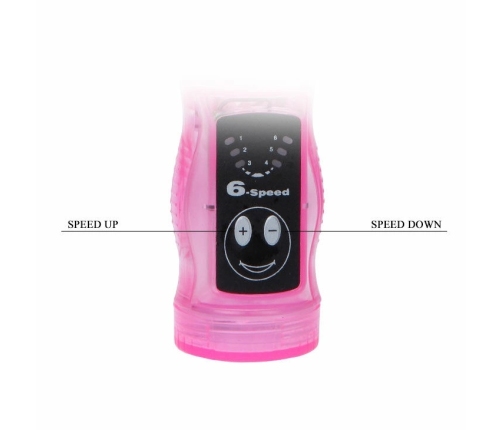 Baile Intimate Lover Tease Lilac Multifunction Waterproof Vibrator 23cm