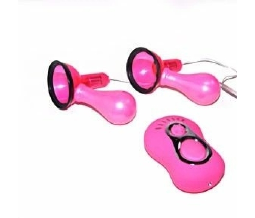 Baile WaveTech Twin Vibrating Nipple Stimulator Set, 6 Modes, Black