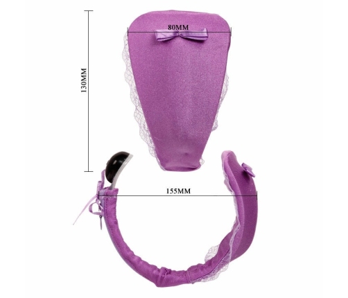 Baile Vibrating Thong with Wireless Remote Lilac - Discreet Wearable Model
